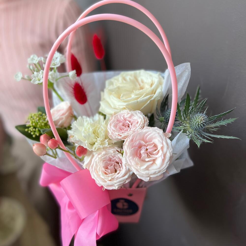 Мини сумочка с нежными весенними цветами